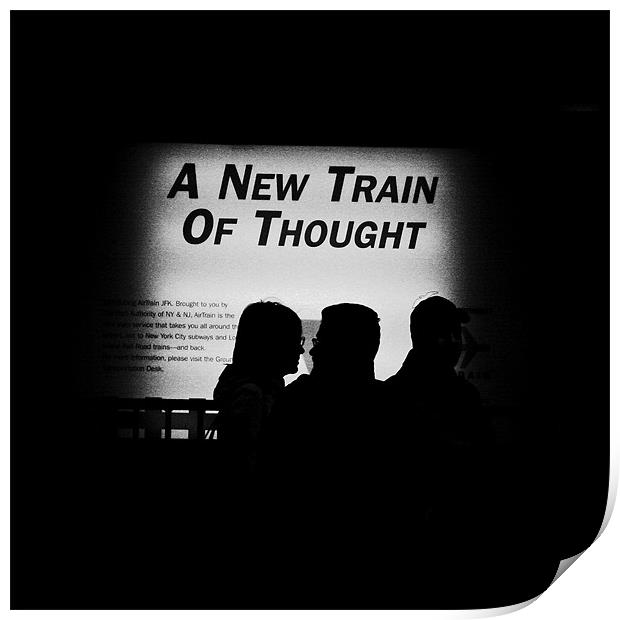 A new train of thought Print by Tom Hall