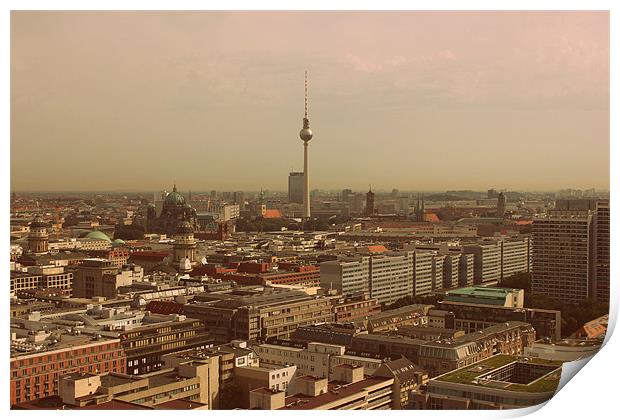 Berlin from above Print by Dan Davidson