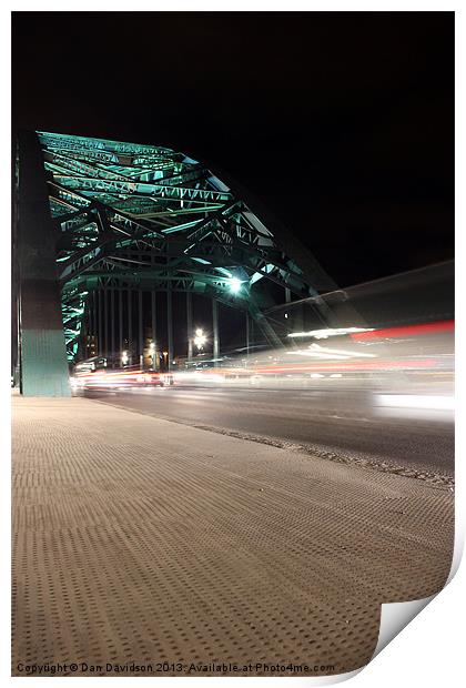 Tyne Bridge Traffic Print by Dan Davidson