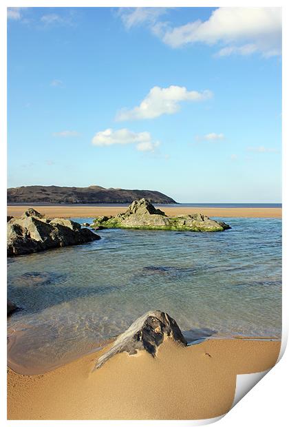 Broughton Rock Pool Gower Print by Dan Davidson