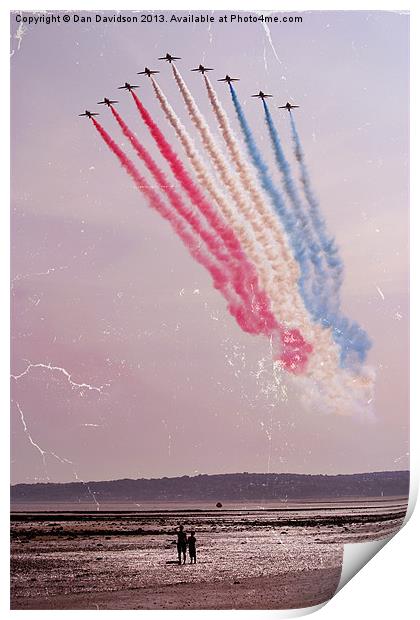 Vintage Salute to Great Britain Print by Dan Davidson