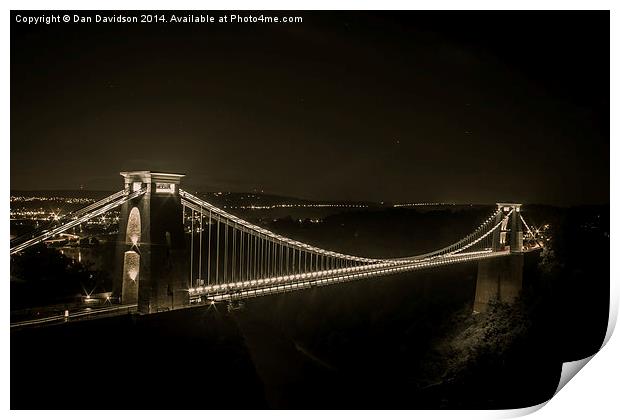 Bridge of Brunel Print by Dan Davidson