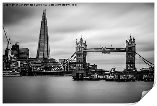 Thames from Wapping Print by Dan Davidson