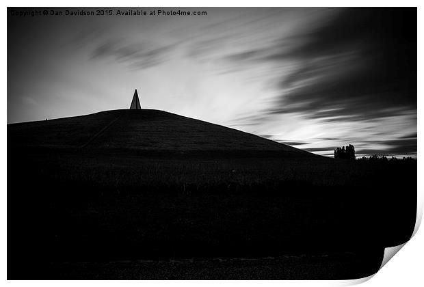  Light Pyramid Silhouette Print by Dan Davidson