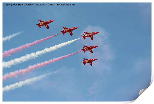 Red Arrows Print by Dan Davidson