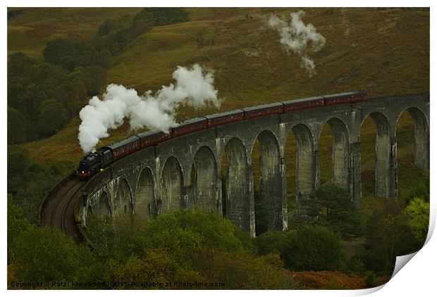 Glenfinnan viaduct Print by R K Photography