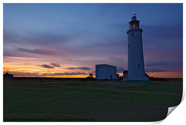 Hurst Point Lighthouse Print by R K Photography