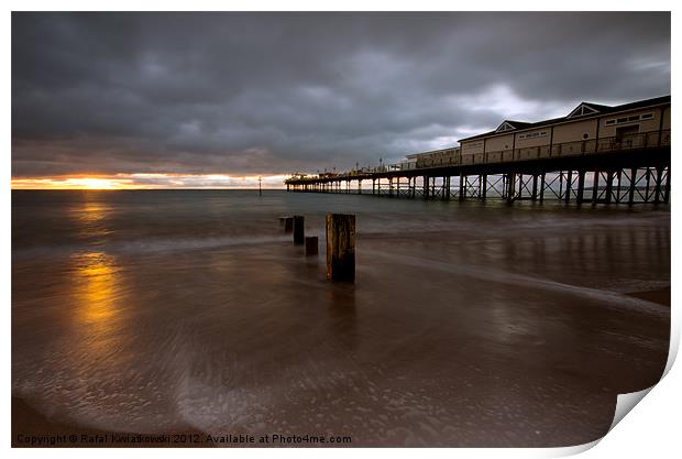 Teignmouth Pier Print by R K Photography