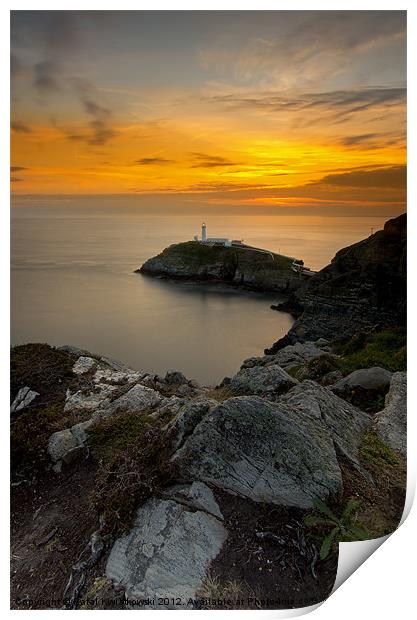 South Stack Print by R K Photography
