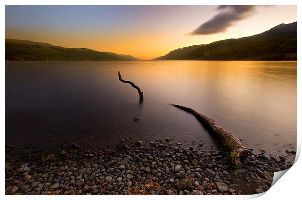 Loch Ness Monster Print by R K Photography