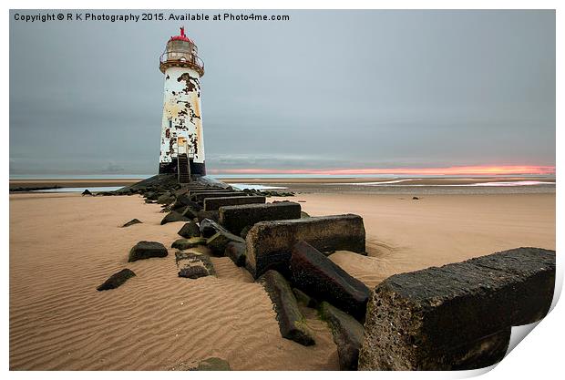 Talacre lighthouse  Print by R K Photography