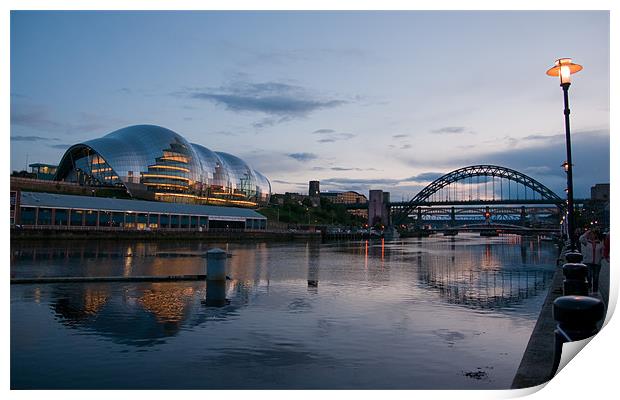 Bridges at night Print by Jenny Brogden