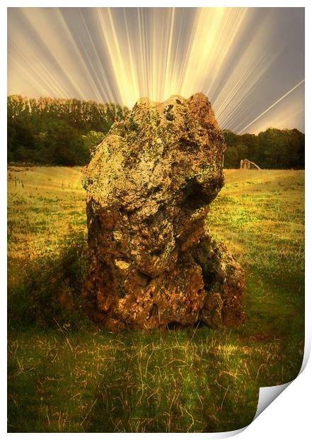 Ancient Stones. - Stanton Drew. Print by Heather Goodwin
