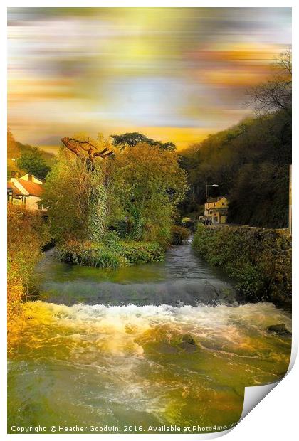 Ever Flowing River Yeo. Print by Heather Goodwin