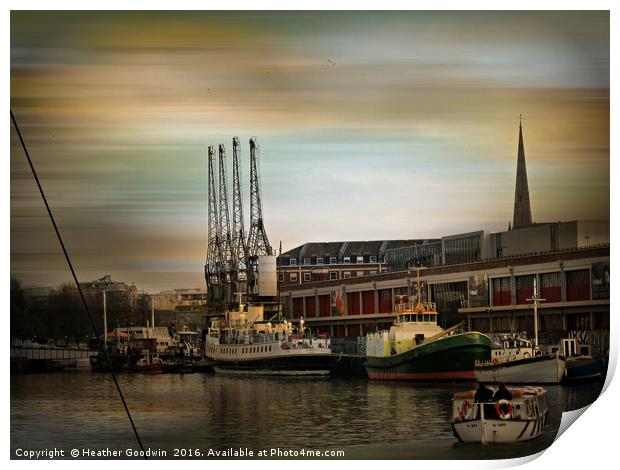 Dockside History. Print by Heather Goodwin