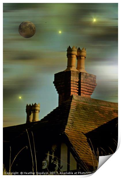 Tall Chimneys Print by Heather Goodwin