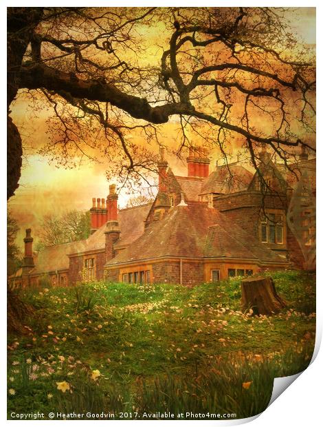 The House on the Hill. Print by Heather Goodwin