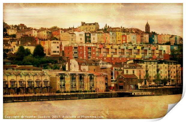 Bristol's Baltic Wharf. Print by Heather Goodwin