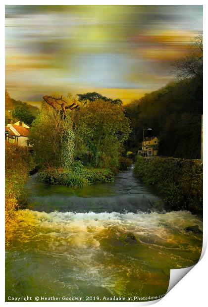 Ever Flowing Waters Print by Heather Goodwin