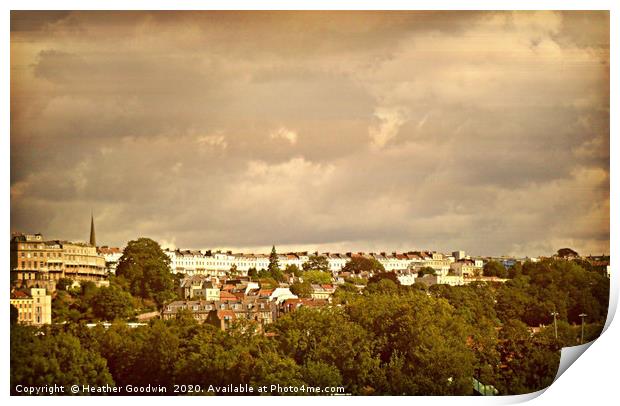 The Royal Crescent Print by Heather Goodwin