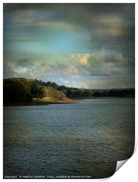 Chew Valley Lake Print by Heather Goodwin