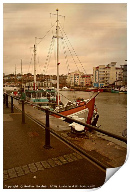 The Harbourside Print by Heather Goodwin