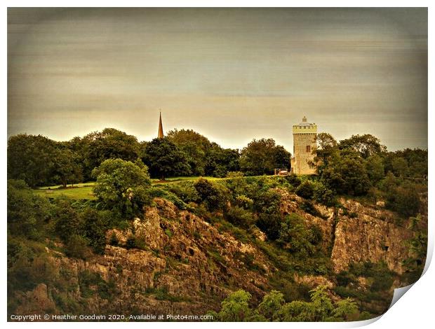 Bristol Observatory Print by Heather Goodwin