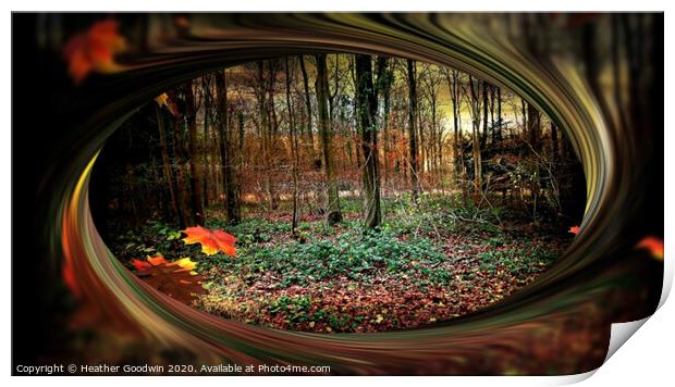 Autumn - Deep Woods Print by Heather Goodwin