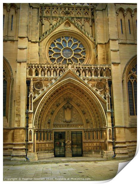 Bristol Cathedral Print by Heather Goodwin