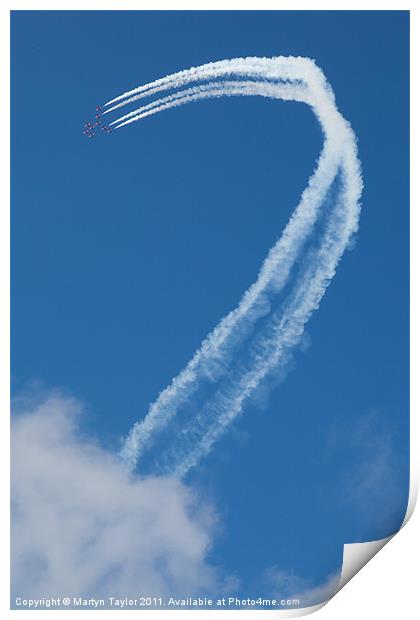 Red Arrows Cows Print by Martyn Taylor