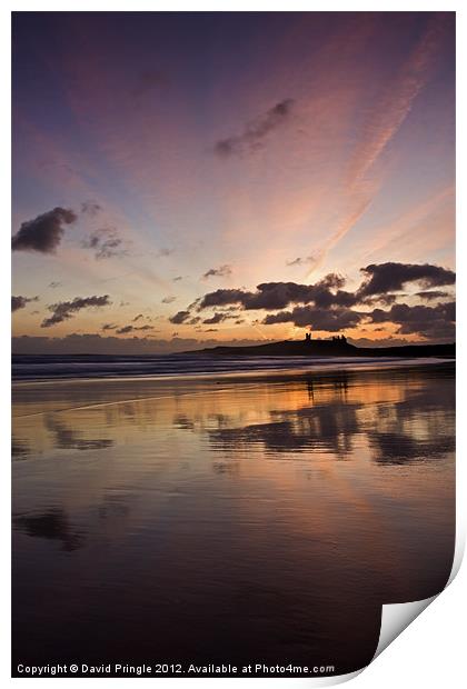 Embleton Bay Sunrise Print by David Pringle