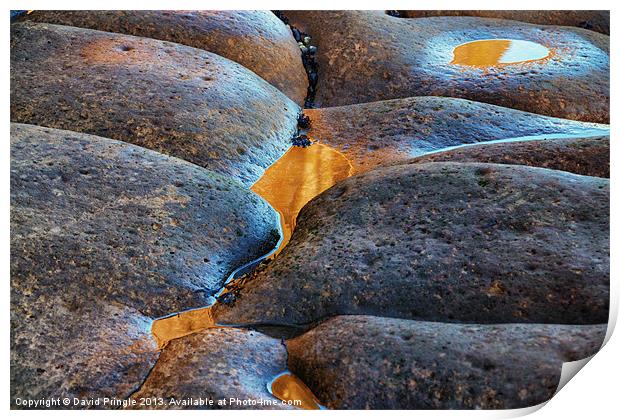 Rock Patterns III Print by David Pringle