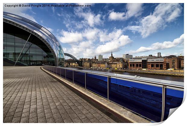 Sage Gateshead and Newcastle Skyline Print by David Pringle