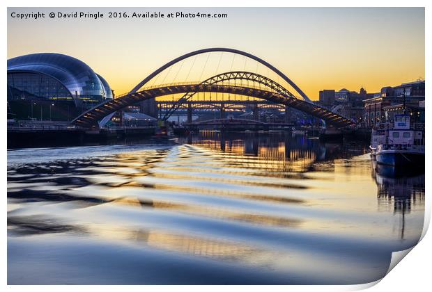 Newcastle Quayside Print by David Pringle