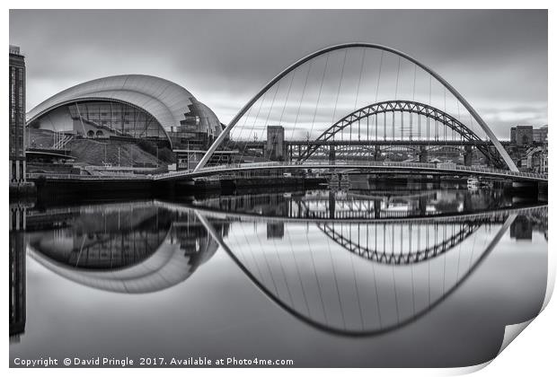 Newcastle Quayside Print by David Pringle