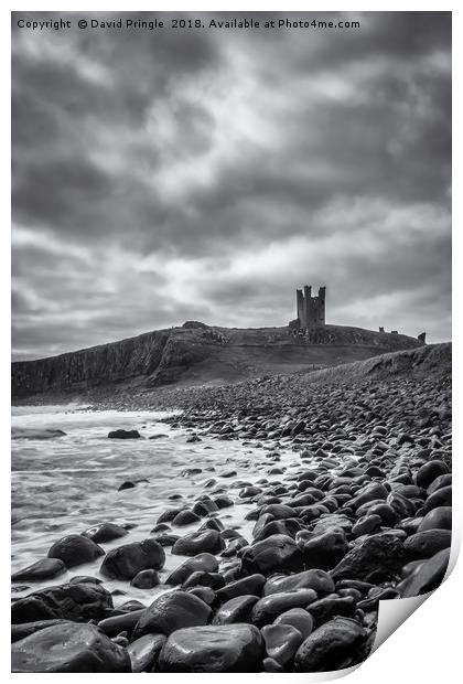 Dunstanburgh Castle Print by David Pringle