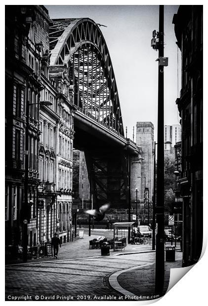 Tyne Bridge and Sandhill Print by David Pringle