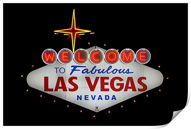 Fabulous Las Vegas Print by David Pringle