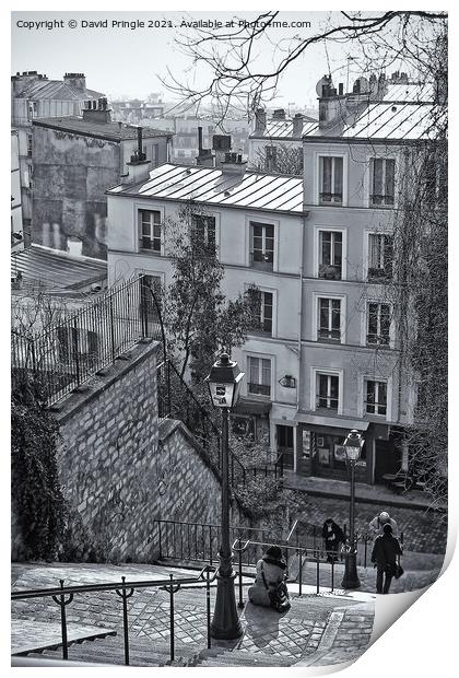 Paris Steps Print by David Pringle