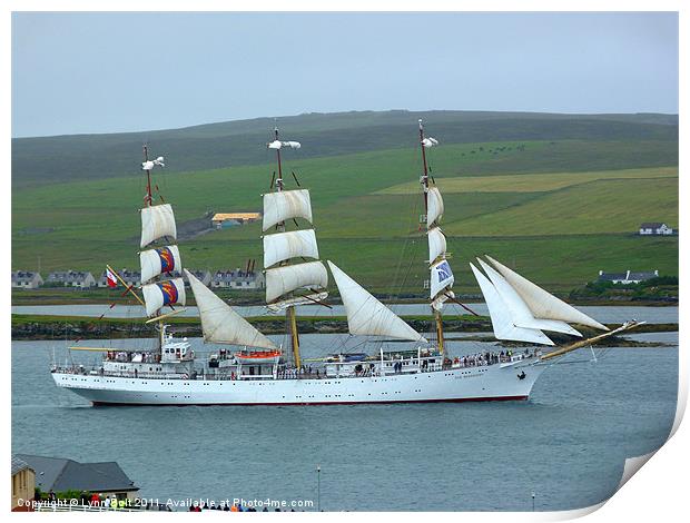 Tall Ships Race Shetland 2011 Print by Lynn Bolt