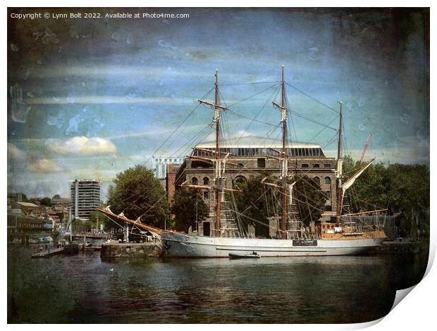 Tall Ship Kaskelot Print by Lynn Bolt