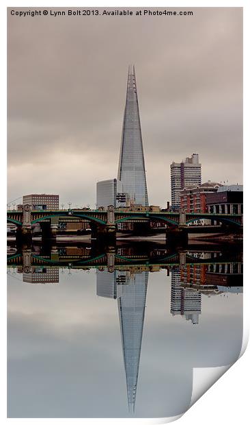 Reflections of the Shard Print by Lynn Bolt