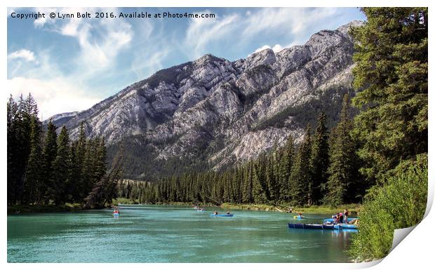 Bow River Banff Canada Print by Lynn Bolt