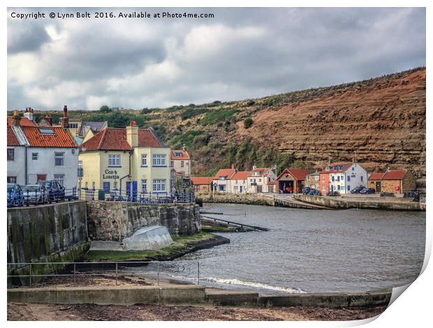 Staithes North Yorkshire Print by Lynn Bolt