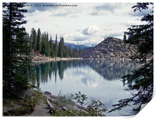 Moraine Lake Canadian Rockies Print by Lynn Bolt