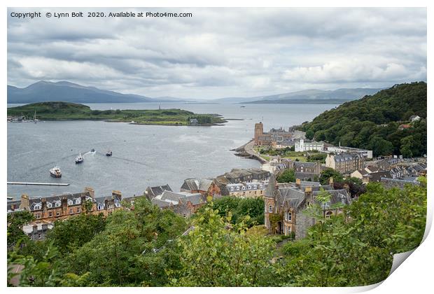 The View from McCaigs Tower Oban Print by Lynn Bolt