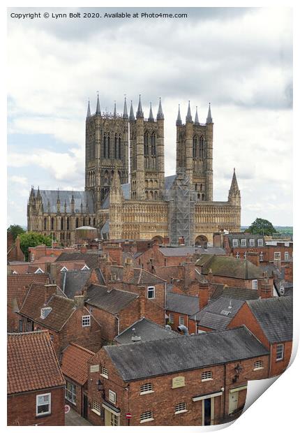 Lincoln Rooftops Print by Lynn Bolt