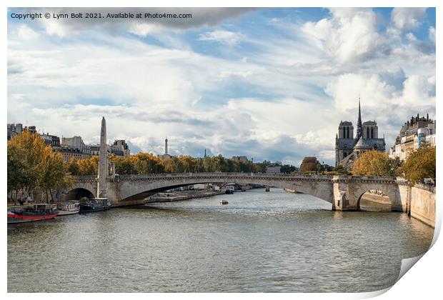 The River Seine Paris Print by Lynn Bolt