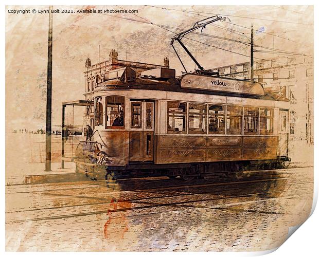 Lisbon Tram Print by Lynn Bolt