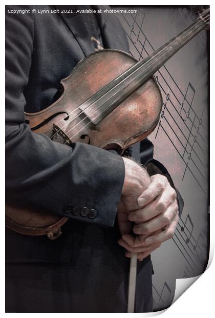 Violinist's Fingers Print by Lynn Bolt
